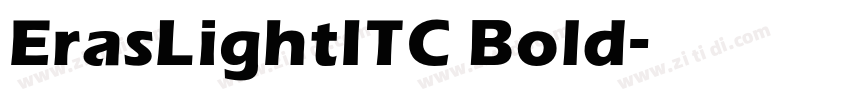 ErasLightITC Bold字体转换